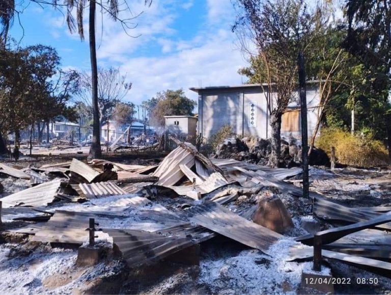 ဒီပဲယင်းကျေးရွာများကို စစ်ကောင်စီတပ်က ၉ရက်ဆက်မီးရှို့နေရာ ကျေးရွာ ၁၂ရွာထိ မီးရှို့ခံနေရ