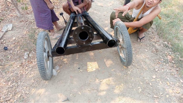 ပြောင်း ၃ခုပါ မီတာ၆၀၀ပစ် လက်နက်ကြီးများကို အောင်မြင်စွာထုတ်လုပ်လာနိုင်