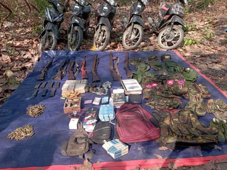 တန့်ဆည်မြို့နယ်က ပျူစောထီးလေ့ကျင့်ရေးစခန်း အသိမ်းခံရ