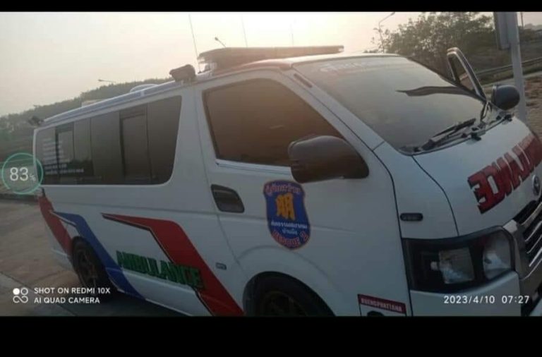 မြဝတီမြို့တွင် လူနာတင်ယာဉ်များကို စစ်ကောင်စီပစ်မိန့်ပေးထား