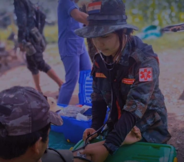 လေယာဥ်ဖြင့်ဗုံးကြဲမှုကြောင့် ရှစ်တန်းကျောင်းသူ  ဆေးမှူးရဲမေ ကျဆုံး