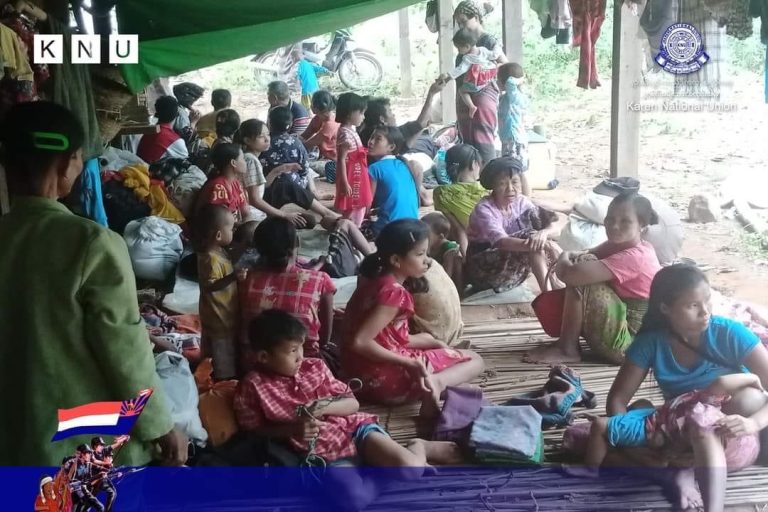 စစ်ကြောင်းကြောင့် ကေအဲန်ယူတပ်မဟာ၃ ဒေသခံများ ရာသီဥတုဆိုးရွားသည့်အခြေအနေ၌ ထွက်ပြေးနေကြရ