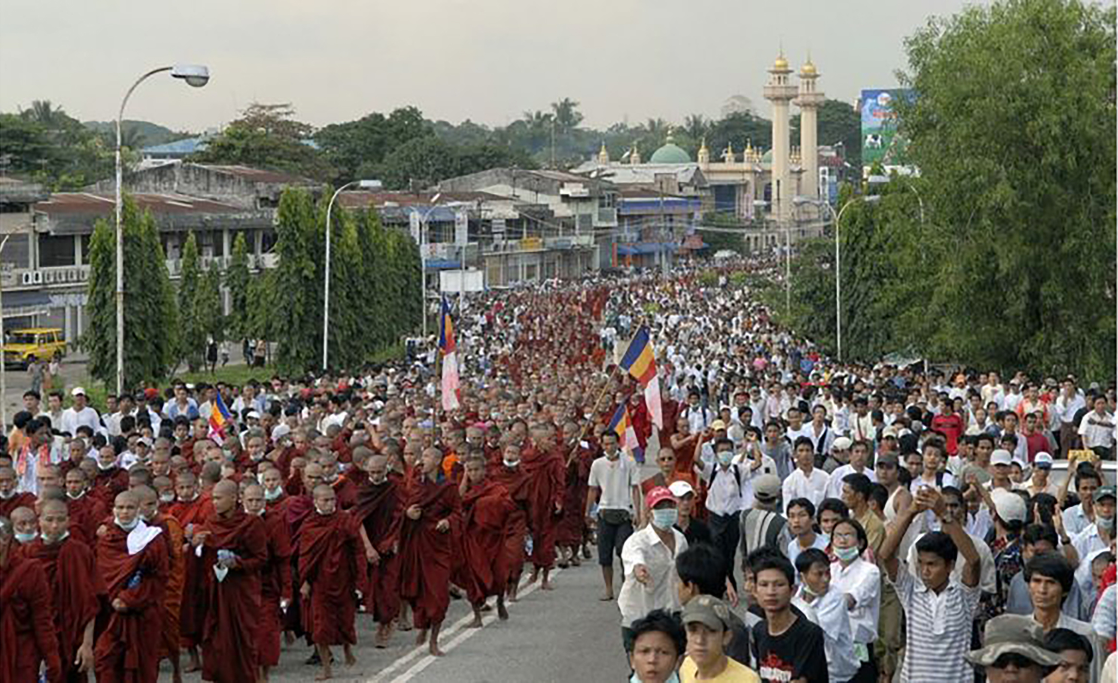 ၂၀၀၇ ရွှေဝါရောင်တော်လှန်ရေးမှ သပိတ်မှောက် သံဃာတော်များ