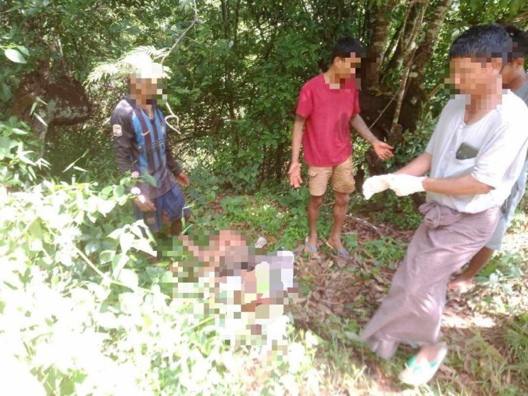 နမ့်ဖတ်ကာရှိ စစ်ကောင်စီဝင်းအတွင်း တရုတ်အမျိုးသားမိုင်းနင်းမိ