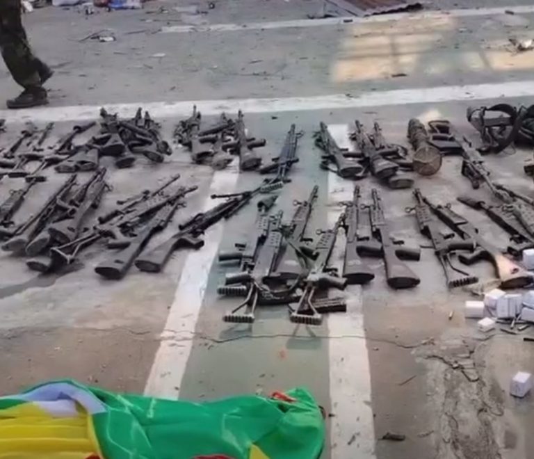 စစ်ကောင်စီ၏ ဒါဆိုင်းတပ်စခန်းကလက်နက်အများအပြား သိမ်းဆည်းရမိ