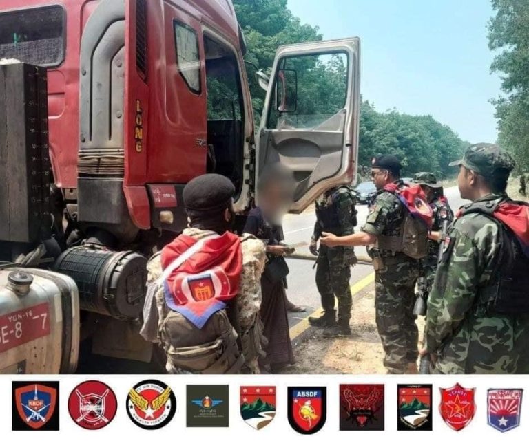 ရေး – ထားဝယ်ပြည်ထောင်စုလမ်းမကို တော်လှန်ရေးအဖွဲ့များထိန်းချုပ်