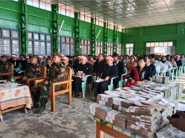 TNLA က တအာင်းဒေသပြန်လည်ထူထောင်ရေးအတွက် သိန်း ၄,၀၀၀ ကျော်ထောက်ပံ့