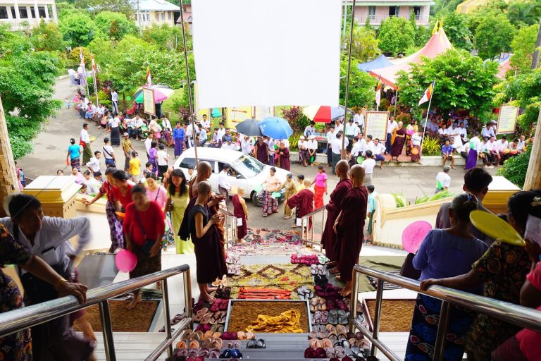 စစ်ကောင်စီတပ်ပစ်ခတ်မှုကြောင့် ပျံလွန်တော်မူခဲ့ရသည့် ဝင်းနိမ္မိတာရုံဆရာတော် စျာပနအခမ်းအနား ယနေ့ပြုလုပ်