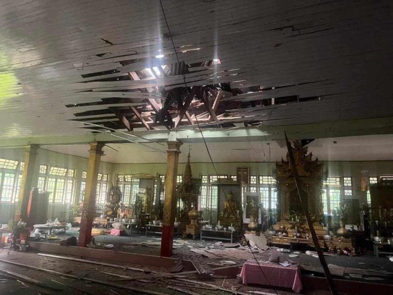 စစ်ကောင်စီလက်နက်ကြီးကြောင့် မိုးကုတ်ကိုရင်တစ်ပါး ပျံလွန်