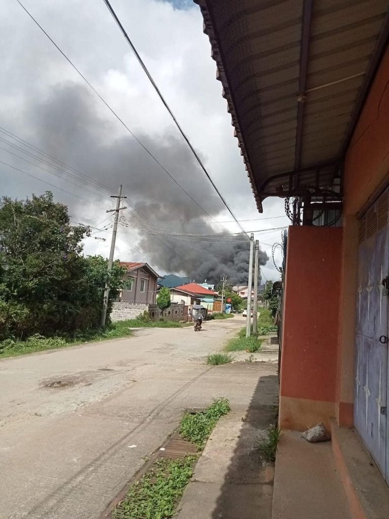 ကွတ်ခိုင်မြို့ကို စစ်ကောင်စီ လေယာဉ်ဗုံးကြဲ