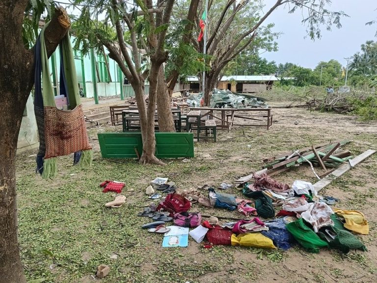 တစ်ပတ်အတွင်း ငလျင်သင့်ဒေသများတွင် လေကြောင်း တိုက်ခိုက်ခံရ၍ ပြည်သူ ၃၀ နီးပါးသေဆုံး