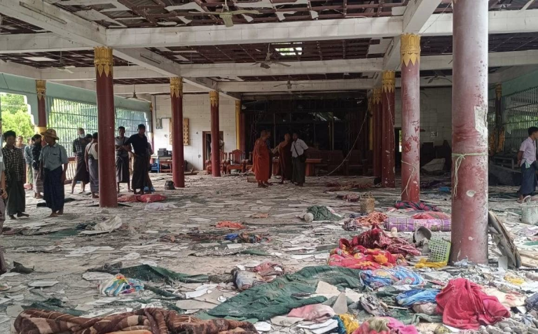 လင်းတလူးကျေးရွာ ဗုံးကြဲတိုက်ခိုက်မှုကြောင့် စစ်ရှောင် ၃၀ ဦးသေဆုံး