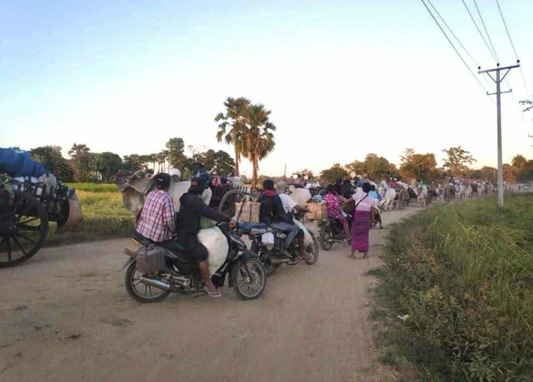 ညောင်ဦးမြို့နယ် ကျေးရွာများကို စစ်ကြောင်းထိုး၍ ဒေသခံသောင်းချီ တိမ်းရှောင်နေရ