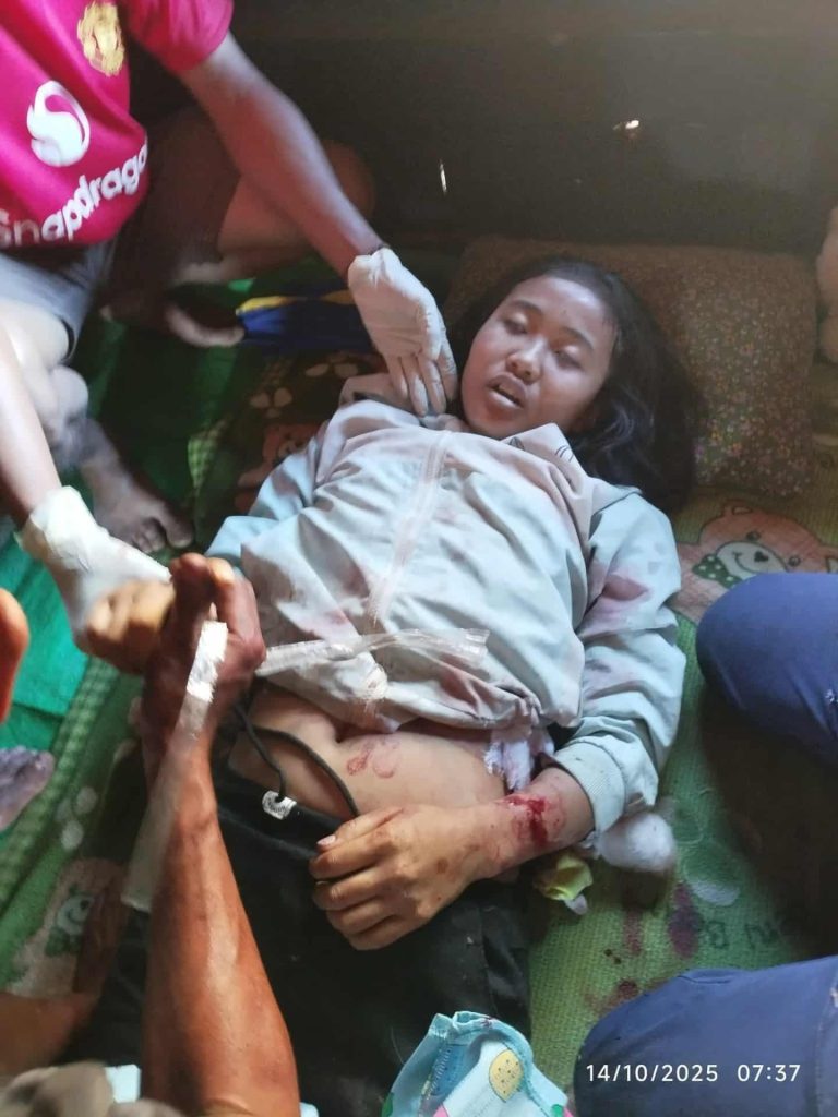 နမ့်ဆန်မြို့နယ် အုမ်းစွမ်းရွာကို ဗုံးကြဲခံရ၍ အမျိုးသမီး တစ်ဦး သေဆုံး