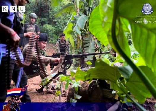 ထိုင်းမြန်မာနယ်စပ် ကရင်ဘက်ခြမ်းကို စစ်တပ် လေယာဉ်ဖြင့် ဗုံးပတ်ကြဲ