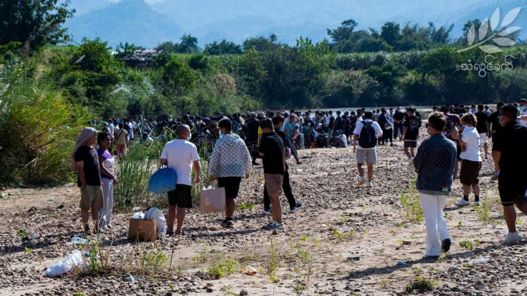 မြန်မာ တစ်ထောင်ကျော်အပါ မင်းလက်ပံကျားဖြန့်ဝင်းထဲက လူ ၂၆၀၀ ကျော်ကို KNU လုံခြုံစွာ ကယ်ထုတ်